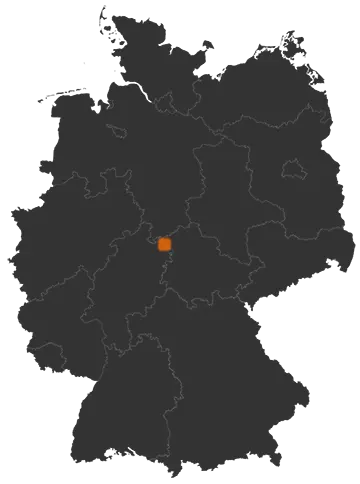 Deutschlandkarte: Wo ist Wahlhausen
