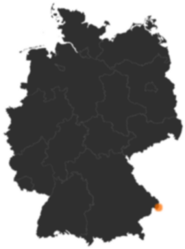 Wegscheid an der deutsch-österreichischen Grenze (Bayern) - Stadtplan