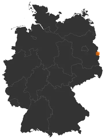 Deutschlandkarte: Wo ist Wiesenau