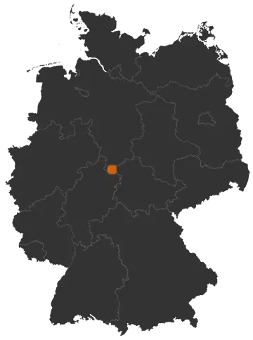 Deutschlandkarte: Wo ist Witzenhausen