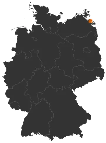 Wolgast auf der Kreiskarte