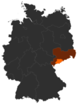 Erzgebirgskreis auf der Deutschlandkarte