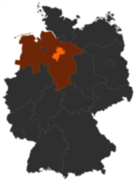 Heidekreis auf der Deutschlandkarte