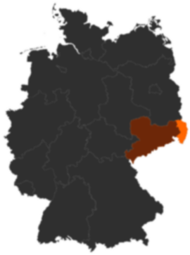 Landkreis Görlitz auf der Deutschlandkarte