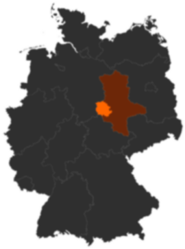 Landkreis Harz auf der Deutschlandkarte