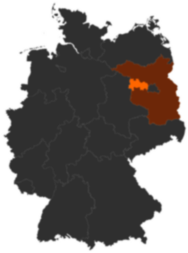 Landkreis Havelland auf der Deutschlandkarte