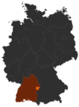 Landkreis Heidenheim auf der Deutschlandkarte