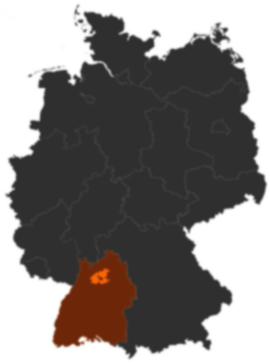Landkreis Heilbronn auf der Deutschlandkarte