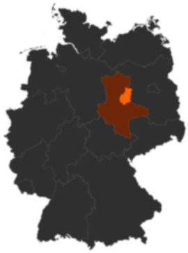 Landkreis Jerichower Land auf der Deutschlandkarte
