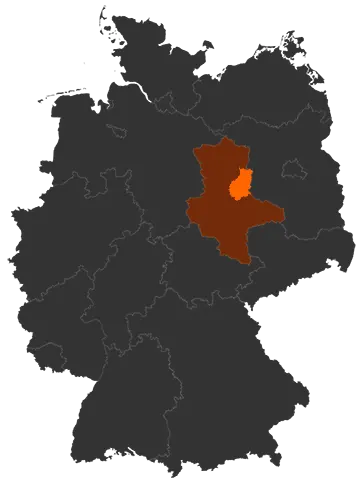 Landkreis Jerichower Land auf der Deutschland-Karte