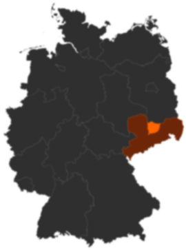 Landkreis Meißen auf der Deutschlandkarte