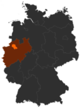 Kreis Coesfeld auf der Deutschlandkarte