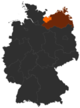 Landkreis Nordwestmecklenburg auf der Deutschlandkarte