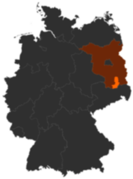 Landkreis Oberspreewald-Lausitz auf der Deutschlandkarte
