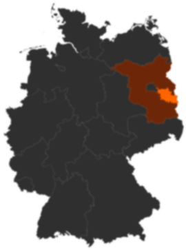 Landkreis Oder-Spree auf der Deutschlandkarte