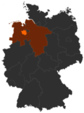 Landkreis Oldenburg auf der Deutschlandkarte