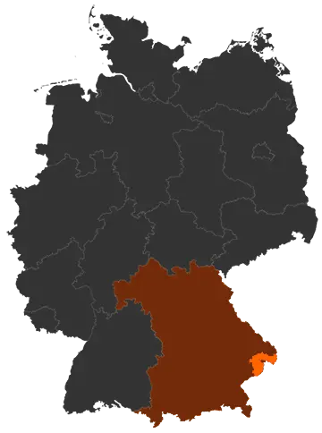 Landkreis Passau auf der Deutschland-Karte