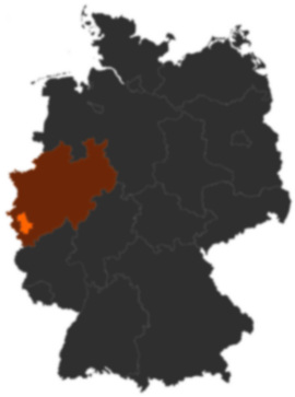 Kreis Düren auf der Deutschlandkarte