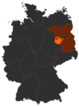 Landkreis Potsdam-Mittelmark auf der Deutschlandkarte