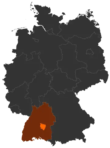 Landkreis Reutlingen auf der Deutschland-Karte