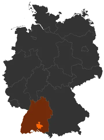 Landkreis Sigmaringen auf der Deutschland-Karte