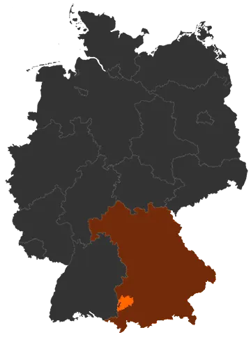 Landkreis Unterallgäu auf der Deutschland-Karte
