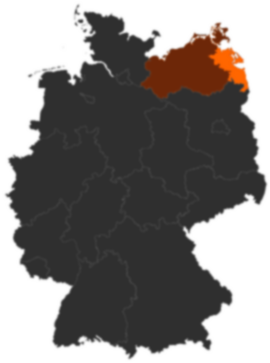 Landkreis Vorpommern-Greifswald auf der Deutschlandkarte