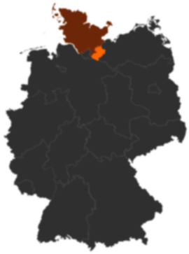 Kreis Herzogtum Lauenburg auf der Deutschlandkarte