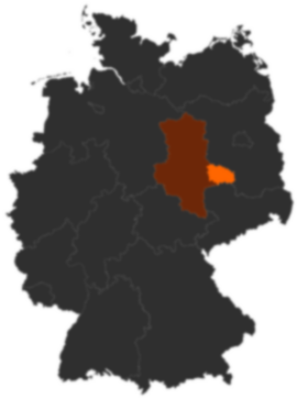 Landkreis Wittenberg auf der Deutschlandkarte