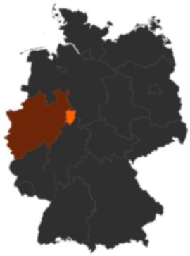 Kreis Höxter auf der Deutschlandkarte