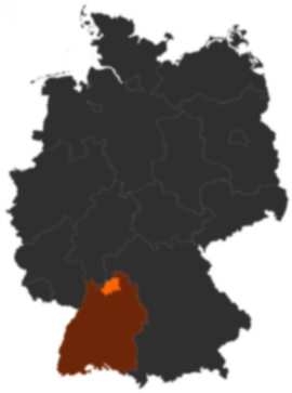 Neckar-Odenwald-Kreis auf der Deutschlandkarte