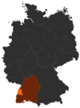 Ortenaukreis auf der Deutschlandkarte