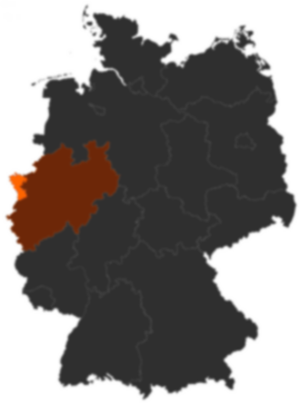 Kreis Kleve auf der Deutschlandkarte