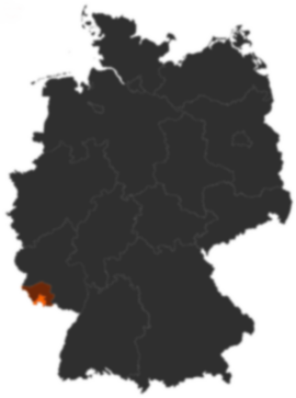 Regionalverband Saarbrücken auf der Deutschlandkarte