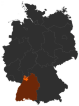 Rhein-Neckar-Kreis auf der Deutschlandkarte