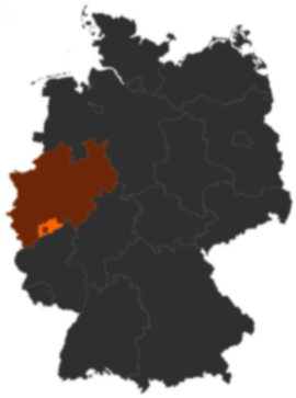 Rhein-Sieg-Kreis auf der Deutschlandkarte
