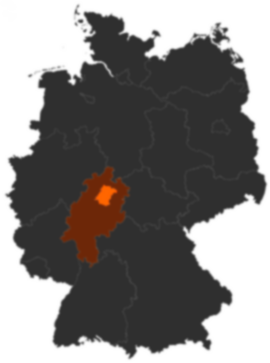 Schwalm-Eder-Kreis auf der Deutschlandkarte