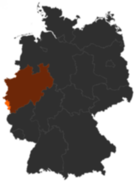 Städteregion Aachen auf der Deutschlandkarte