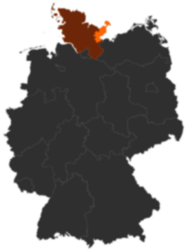 Kreis Ostholstein auf der Deutschlandkarte