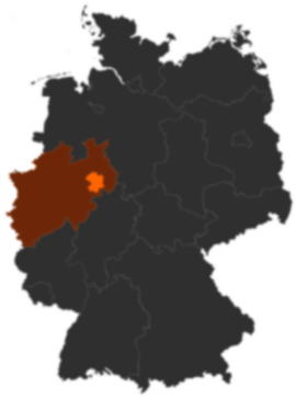 Kreis Paderborn auf der Deutschlandkarte