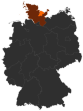 Kreis Plön auf der Deutschlandkarte