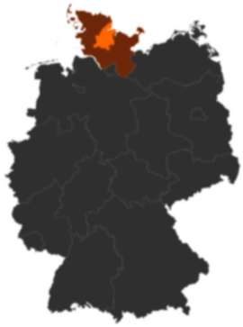 Kreis Rendsburg-Eckernförde auf der Deutschlandkarte