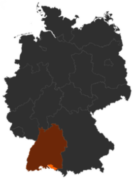 Bodenseekreis auf der Deutschlandkarte