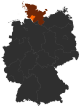 Kreis Steinburg auf der Deutschlandkarte