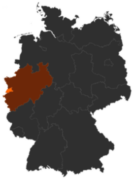 Kreis Viersen auf der Deutschlandkarte