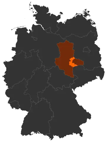 Landkreis Anhalt-Bitterfeld auf der Deutschland-Karte