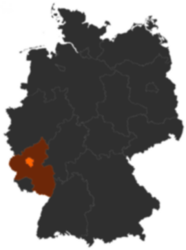 Landkreis Cochem-Zell auf der Deutschlandkarte