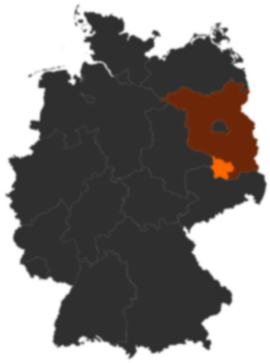 Landkreis Elbe-Elster auf der Deutschlandkarte