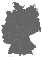 Liste mit Orten, die auf ...hof enden