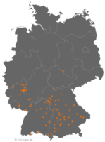 Liste mit Orten, die auf ...hofen enden